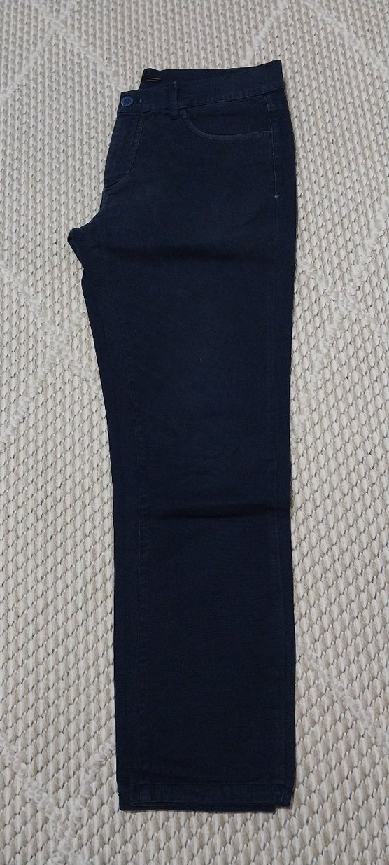 Lacivert Düğmeli Erkek Kot Pantolon - Görsel 5