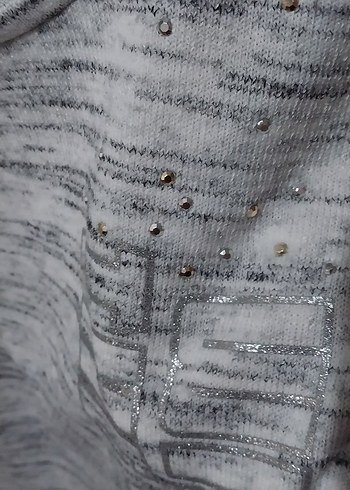 Gri Uzun Kollu Triko cocukKazak - Görsel 5