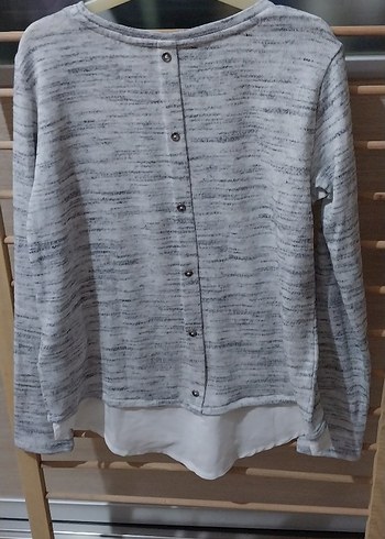 Gri Uzun Kollu Triko cocukKazak - Görsel 6