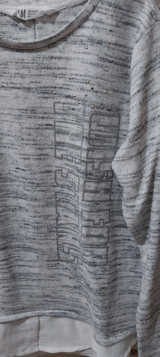 Gri Uzun Kollu Triko cocukKazak - Görsel 3