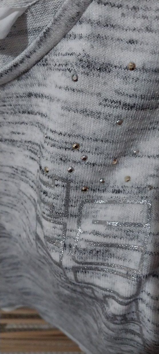 Gri Uzun Kollu Triko cocukKazak - Görsel 5