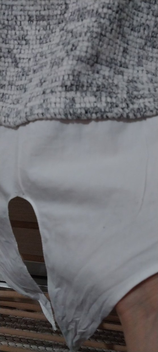 Gri cocul Triko Uzun Kollu Sweatshirt - Görsel 3