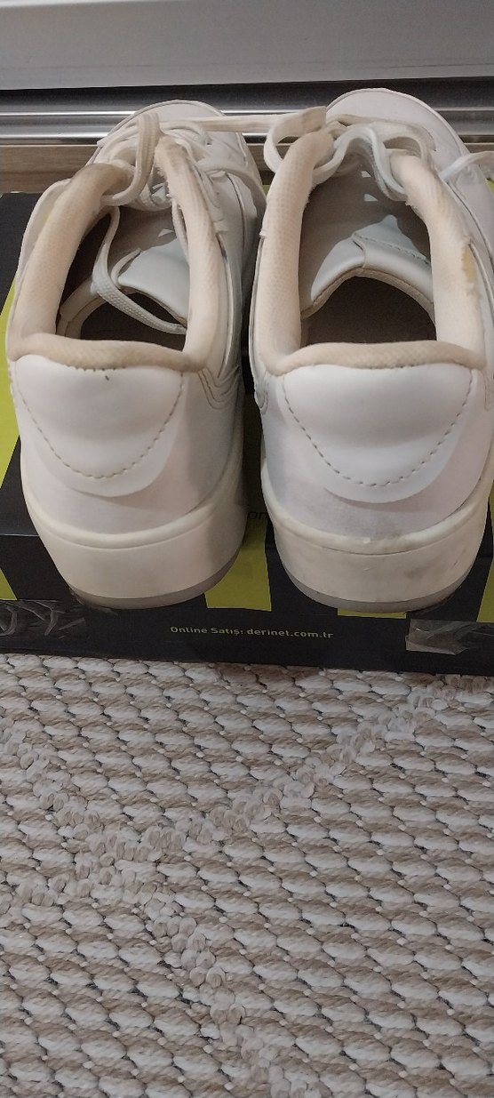 Beyaz Kadın Spor Ayakkabı Stiletto Topuklu - Görsel 3
