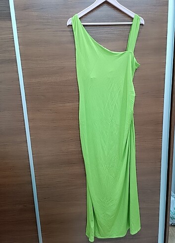 Uzun elbise likralı saran elbise - Görsel 5