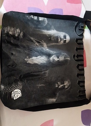 Gorgoroth baskılı çapraz çanta