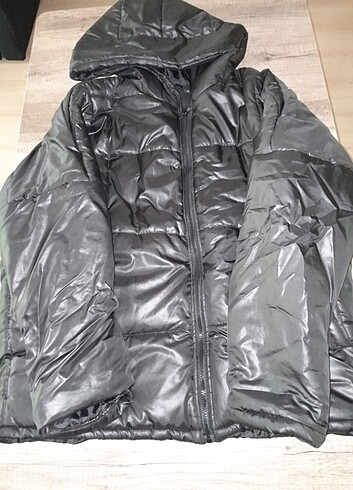 Yeni unisex siyah şişme mont - Görsel 5