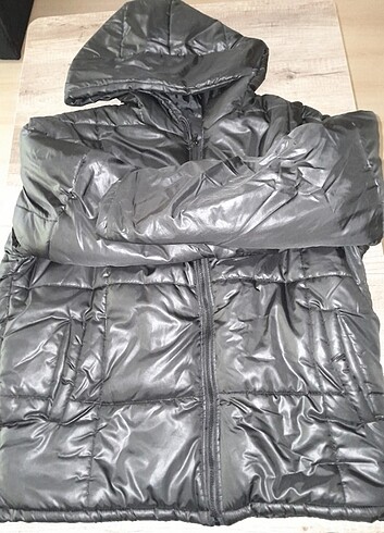 Yeni unisex siyah şişme mont - Görsel 7