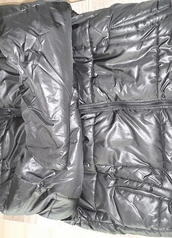 Yeni unisex siyah şişme mont - Görsel 8