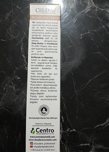 Diğer Beyazlatıcı krem 150 ml
