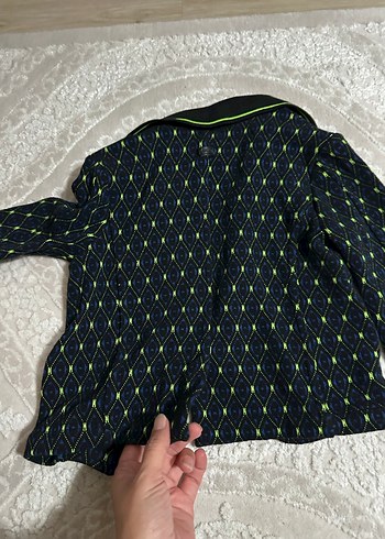 Erkek Çocuk Siyah Nakışlı Düğmeli Kaban - Görsel 3