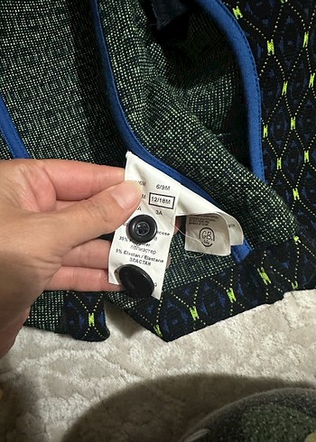 Erkek Çocuk Siyah Nakışlı Düğmeli Kaban - Görsel 5