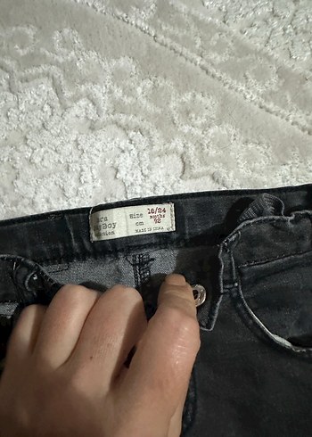 Gri Erkek Çocuk Kot Pantolon - Görsel 2