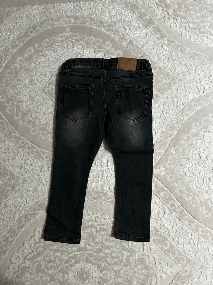 Gri Erkek Çocuk Kot Pantolon - Görsel 3