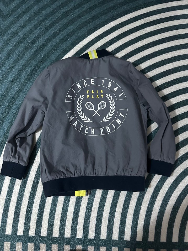 Çift taraflı Erkek Çocuk Fermuarlı Street Wear Ceket - Görsel 3