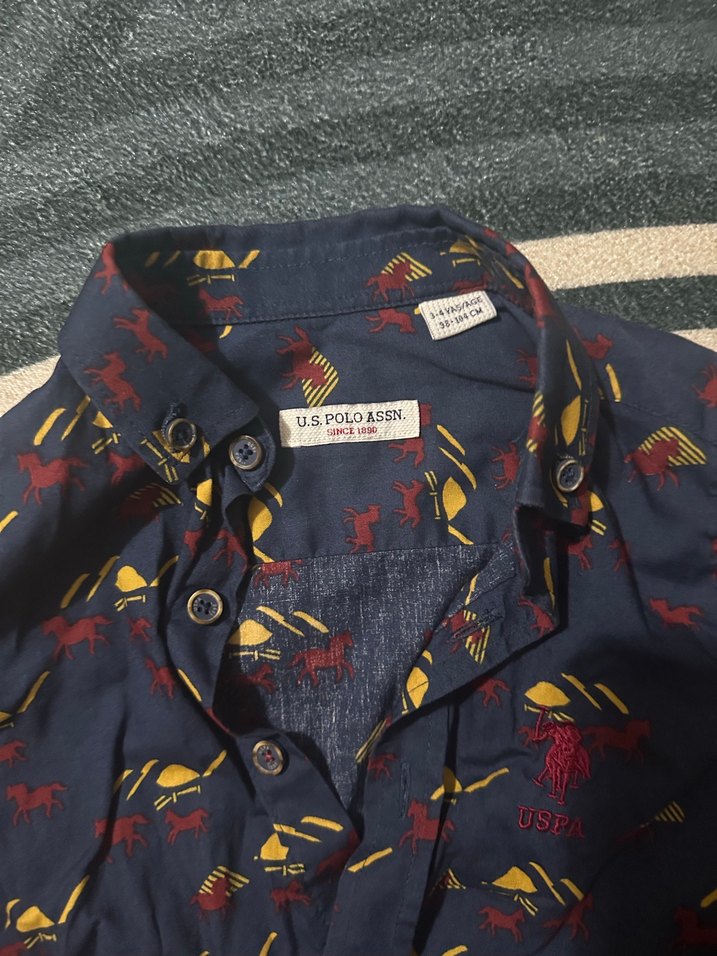 Erkek Çocuk Çok Renkli Desenli Uzun Kollu Gömlek - Görsel 2