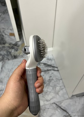 Gri Kedi Tüy Fırçası - Görsel 2