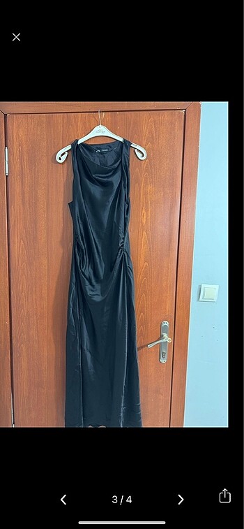 xl Beden Zara saten elbise