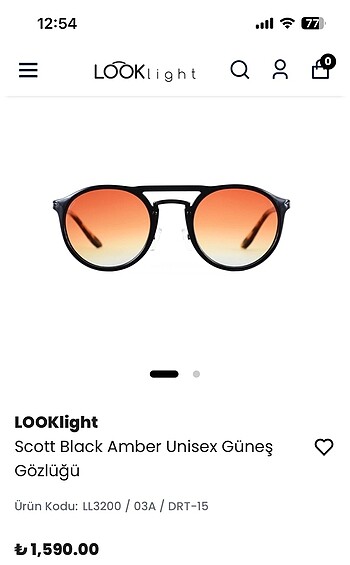 Look light güneş gözlüğü (garantili)