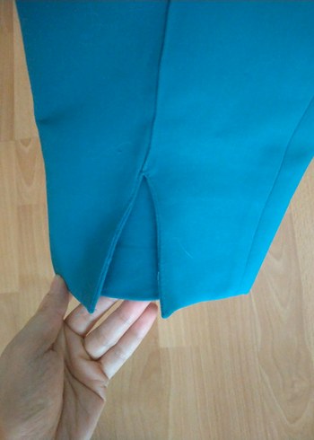 Mavi Kumaş Kadın Pantolon - Görsel 5