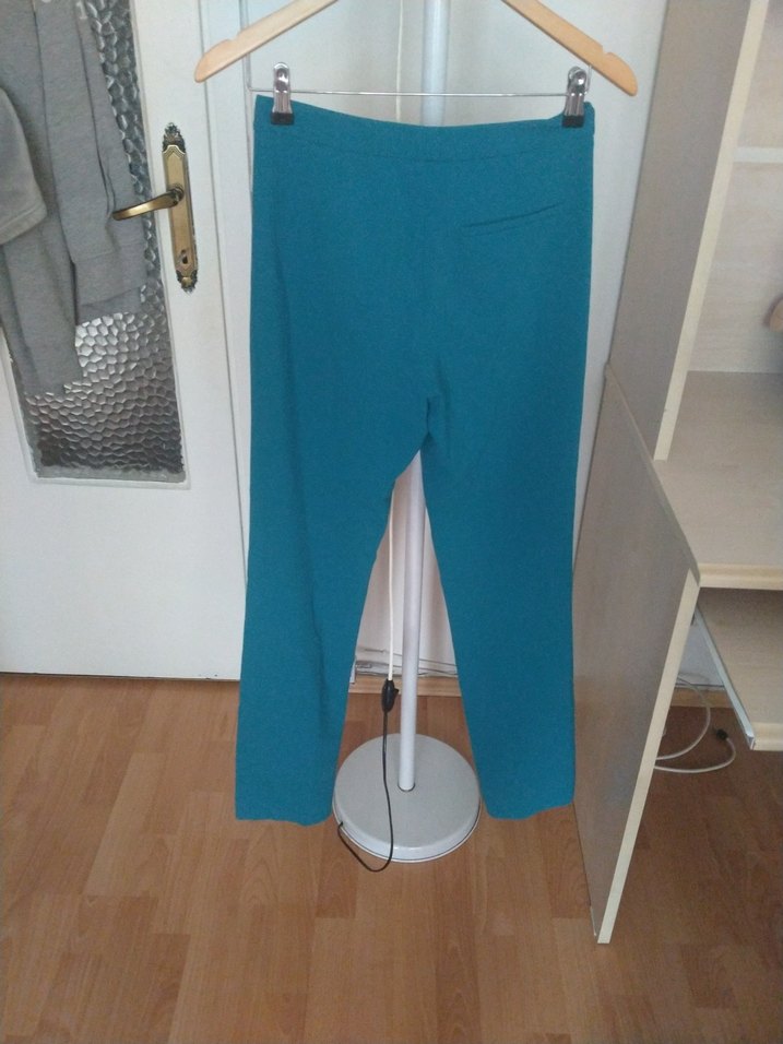 Mavi Kumaş Kadın Pantolon - Görsel 2