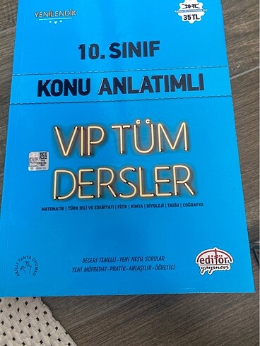 10. Sınıf tüm dersler konu anlatımı editör yayınları