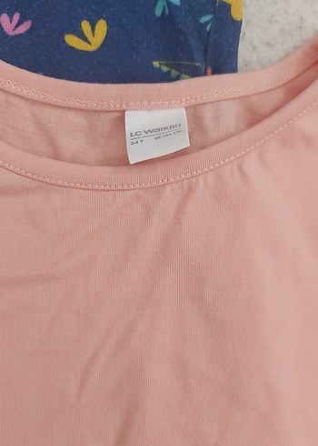 LC Waikiki Kız Çocuk Renkli Baskili gecelik