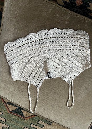 Nakışlı Bohem Kadın Bralet Beyaz