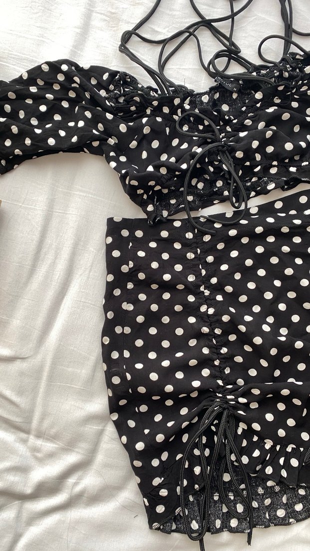 Puantiye Desenli plaj kıyafeti - Görsel 3