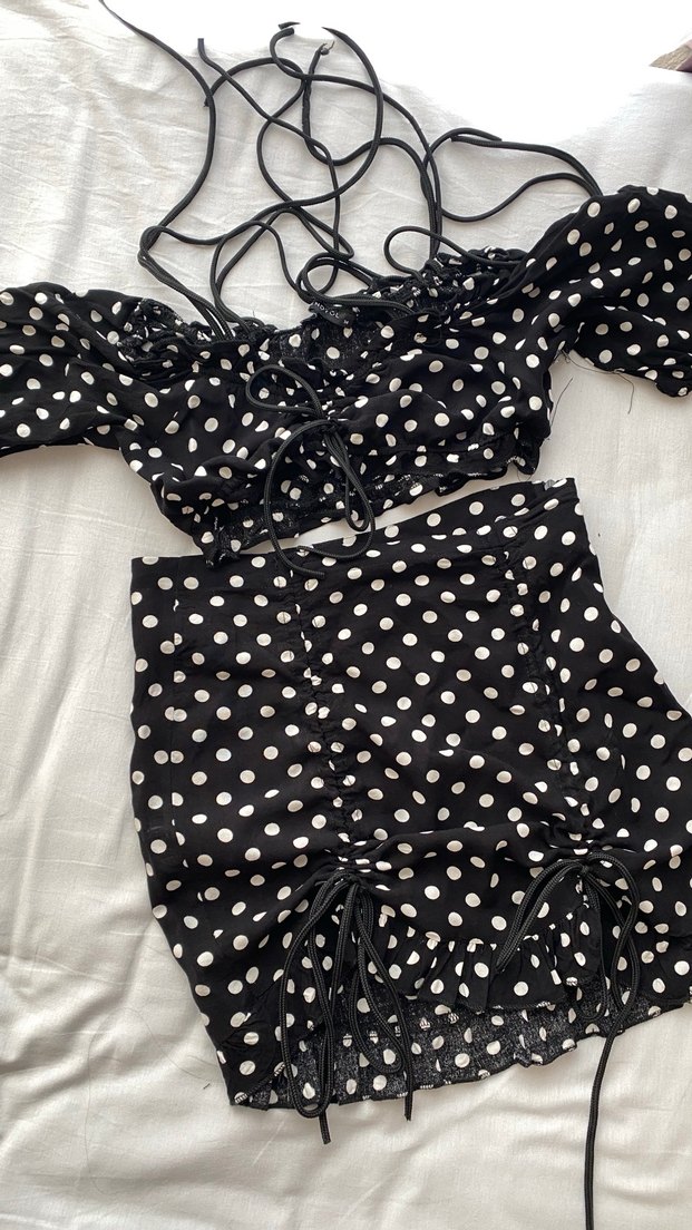 Puantiye Desenli plaj kıyafeti - Görsel 2