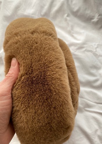 Kahverengi Kürklü Kadın Yün Şapka - Görsel 4