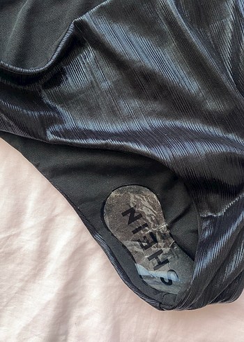 Siyah Strappy Mini Bikini - SHEIN - Görsel 4