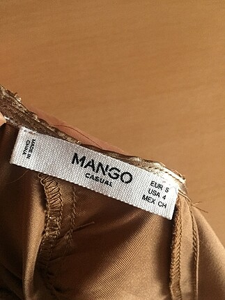 s Beden Mango parlak bluz