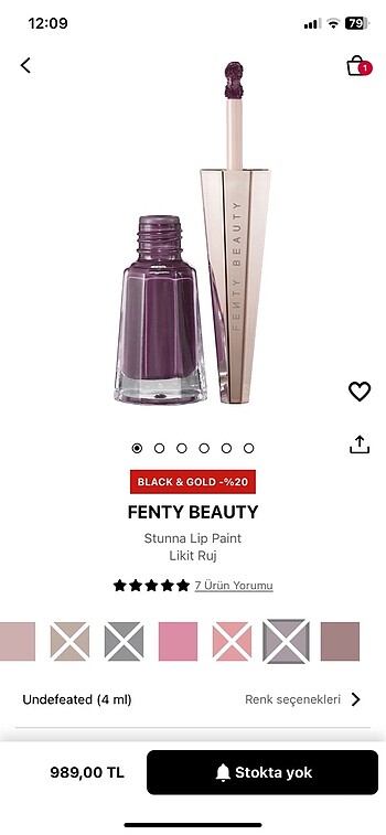 Fenty beauty mat ruj