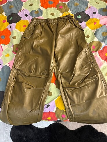 Bershka deri pantolon