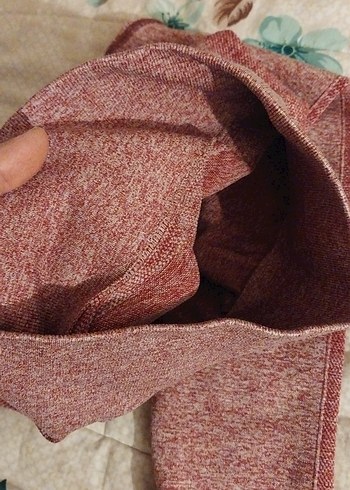 Bordo Kadın Spor Tayt Elastik Bel - Görsel 6