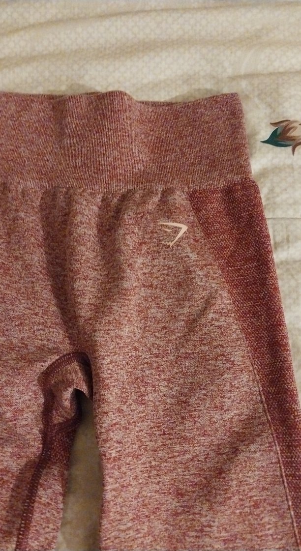 Bordo Kadın Spor Tayt Elastik Bel - Görsel 4