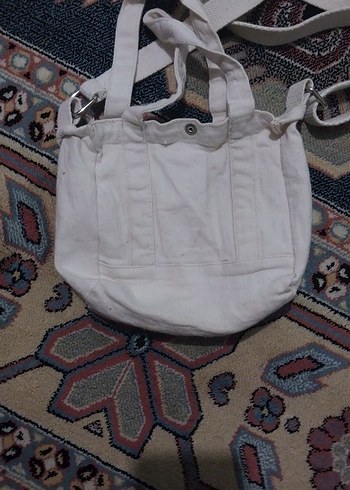 Beyaz Minimalist Kadın Omuz Çantası - Görsel 3