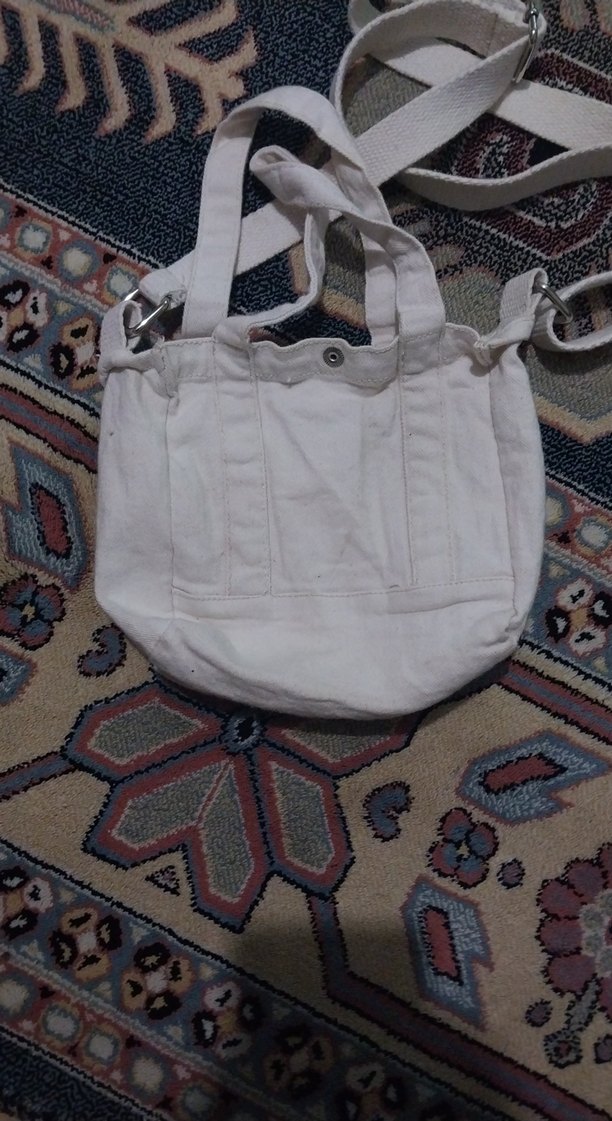 Beyaz Minimalist Kadın Omuz Çantası - Görsel 3