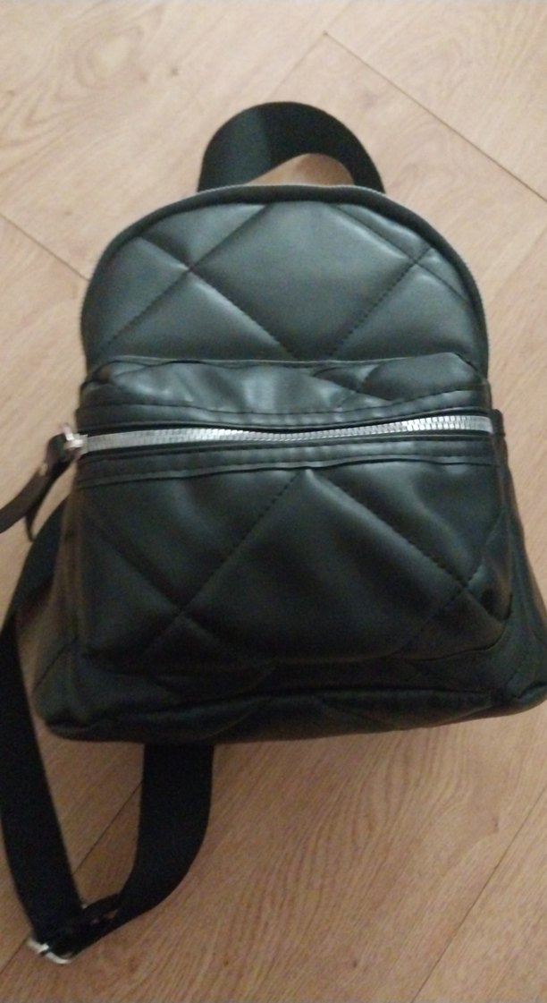 Siyah Deri Kadın Sırt Çantası - Görsel 2