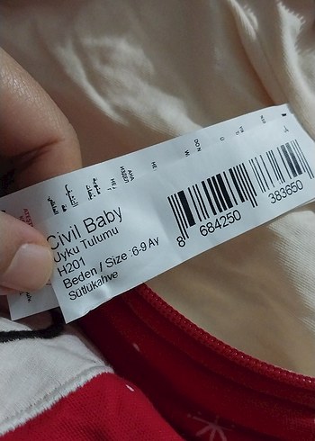 Nakışlı Kırmızı Bebek Tulum - Görsel 3