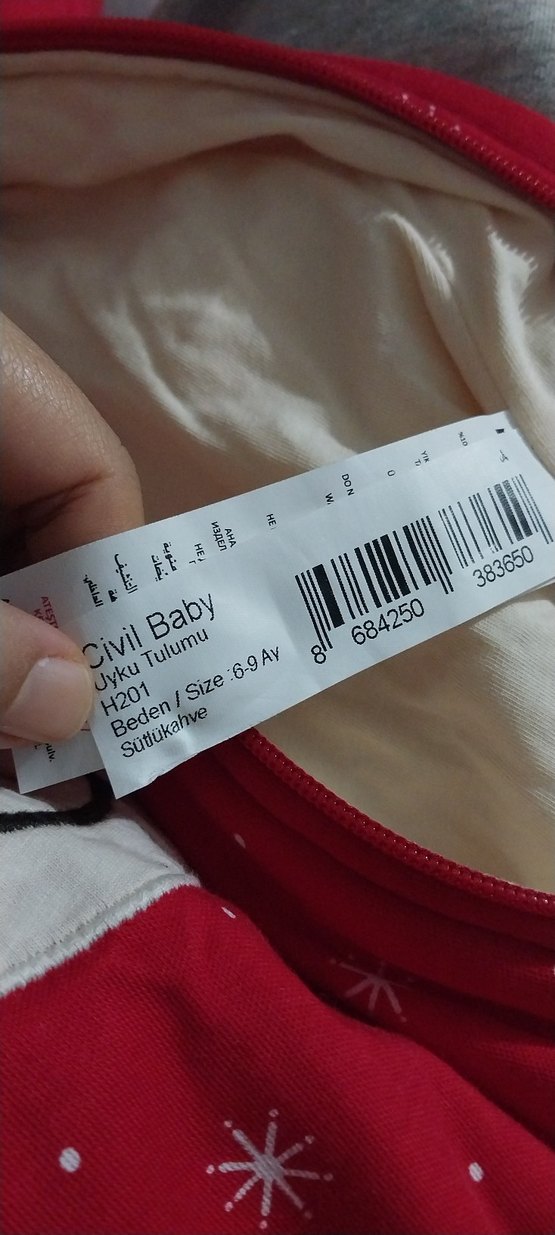 Nakışlı Kırmızı  Bebek Tulum - Görsel 3