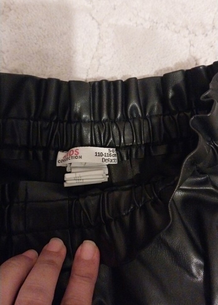 Deri şort cocuk - Görsel 2