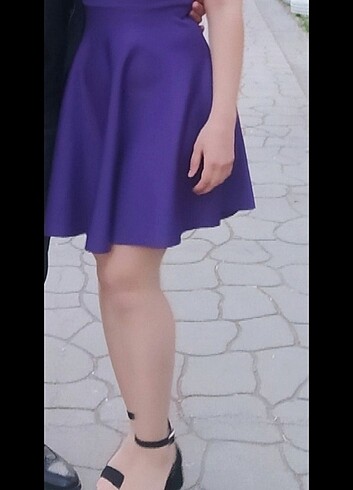 Diğer Mor kısa mezuniyet elbisesi,abiye