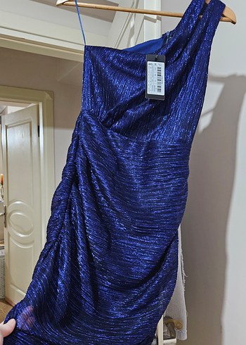 PayBuy Kadın Tek Omuz Mini Abiye Elbise - Görsel 2