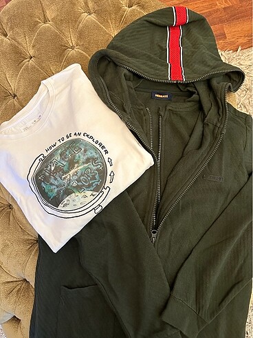 Zara tişört Bg ceket takım