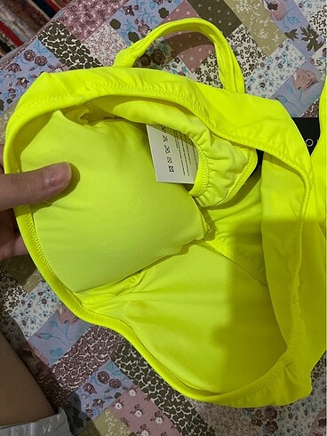 l Beden sarı Renk Sporcu sütyeni bikini üstü