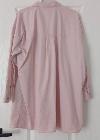 LC Waikiki Pembe Midi Uzun Kollu Keten Gömlek