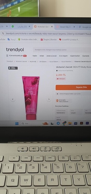 Beden Victoria's secret Rose vucüt losyonu 236ml