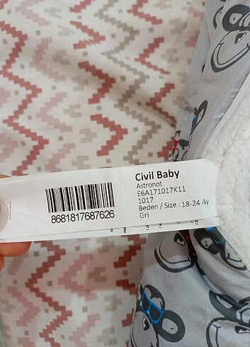 18-24 Ay Bebek mont veya yağmurluk - Görsel 3