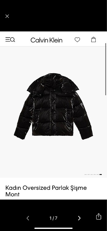 xs Beden Calvin Klein mont
